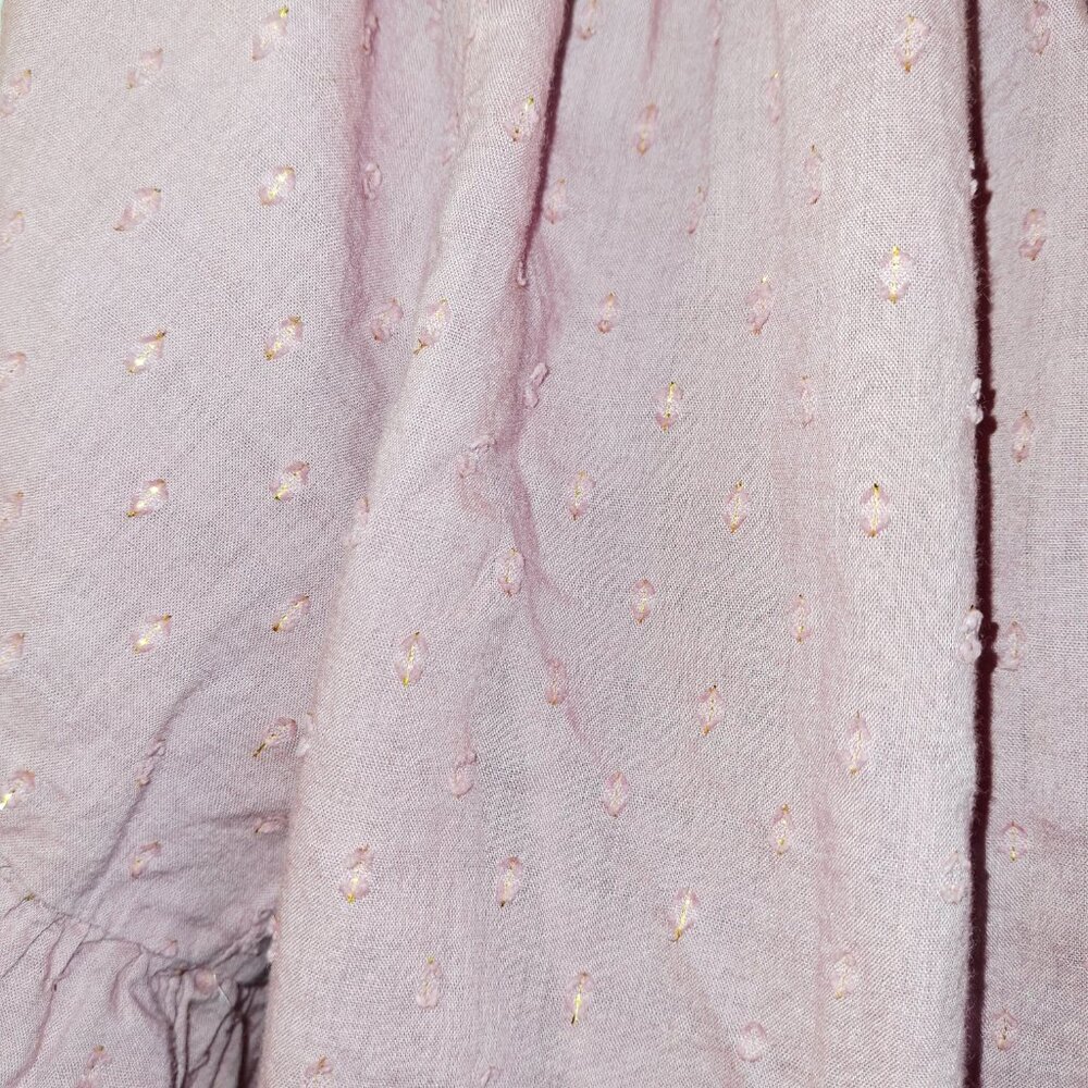 Maurices Pink Embroidered Medium top Peasant - Picture 3 of 3